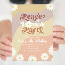 Search for peace love party invitations Daisy