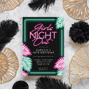 Search for girls night out birthday invitations Black
