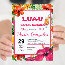 Search for hawaiian luau bridal shower invitations Tropical