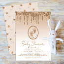 Search for baby feet invitations Glitter effect sparkly