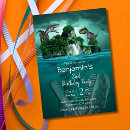 Search for dinosaur 2nd birthday invitations Jurassic animals