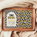 Search for black and white checked invitations Retro