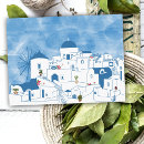 Search for santorini postcards Blue white