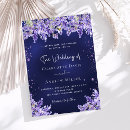 Search for blue and lavender wedding invitations Violet