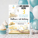 Search for boy construction birthday invitations Loads of fun