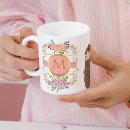 Search for monogram for her mugs Cute
