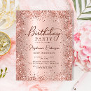 Search for 16 4x5 invitations Rose gold glitter