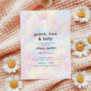 Search for tie dye baby shower invitations Hippie