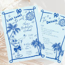 Search for girl in a martini glass invitations Hand drawn