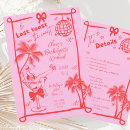 Search for palm tree hen party invitations Hand drawn