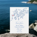 Search for waterfront wedding invitations Navy blue