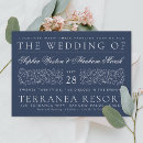Search for formal navy blue wedding invitations Traditional