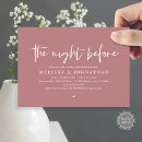 Search for rose rehearsal dinner invitations The night before
