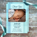 Search for blue gingham thank you cards Newborn
