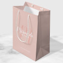 Search for bridesmaid gift bags Blush pink