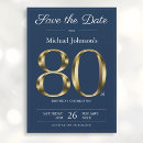Search for 80th birthday save the dates Modern