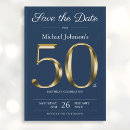 Search for 50th birthday save the dates Fifty