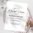 Search for stylish rehearsal dinner invitations Simple