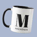 Search for monochrome mugs Initial