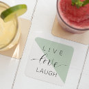 Search for live laugh love coasters Minimal