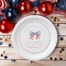 Search for 4th of july paper plates Red white and blue