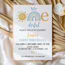 Search for mr onederful birthday invitations Watercolor
