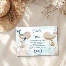 Search for whale thank you cards Baby shower