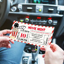 Search for retro movie ticket invitations Film