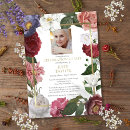 Search for rose celebration of life invitations In loving memory