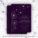Search for dark purple invitations Rustic