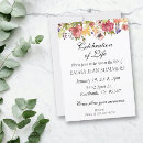 Search for life celebration invitations Floral