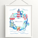 Search for sailboat nursery art Watercolor