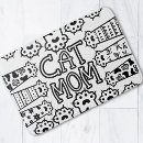 Search for paw print bath mats Black and white