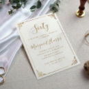 Search for unique womens invitations Gold