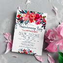 Search for red housewarming invitations Rustic