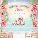 Search for pink flamingo banners Hawaiian