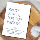 Search for cobalt blue wedding invitations Modern