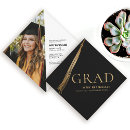 Search for tassel graduation invitations Black and gold