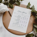 Search for menu for wedding enclosure cards Modern