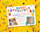 Search for brother sister birthday invitations Dual
