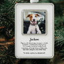 Search for dog pet memorial ornaments Forever in our hearts