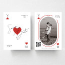 Search for poker save the dates Ace of hearts