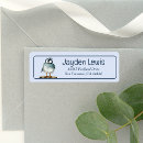 Search for bird on a branch return address labels Whimsical