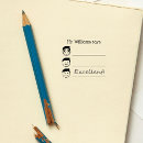 Search for teachers name rubber stamps Classroom