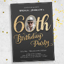 Search for modern 60th birthday invitations Stylish