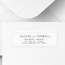 Search for bride and groom names return address labels Modern