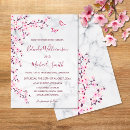 Search for pink marble wedding invitations Flowers