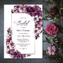 Search for plum bridal shower invitations Burgundy