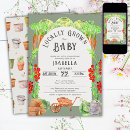 Search for rustic farm baby shower invitations Vegetables fruit garden