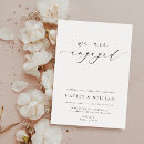 Search for winter engagement party invitations Black and white